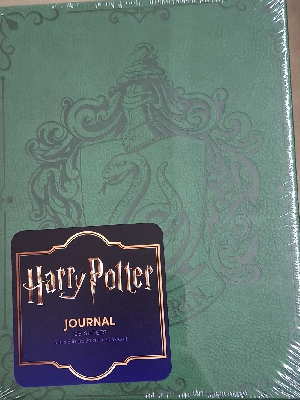 New Harry Potter Slytherin Embossed Journal Book